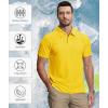 imageZITY 5 Pack Mens Polo Shirt Short Sleeve Sports Golf Tennis TShirt MoistureWicking Summer ShirtsBlack Forest Pink Violet Yellow