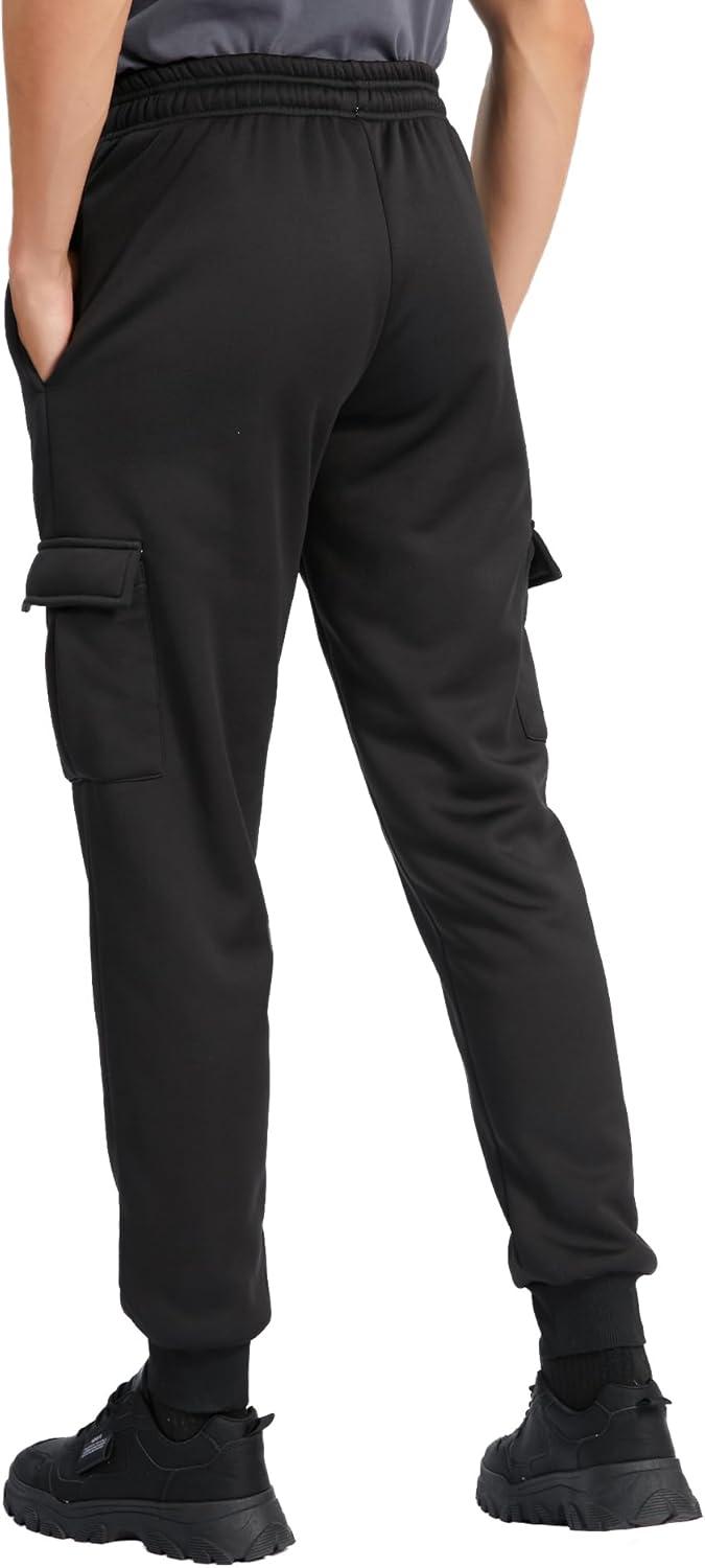 imageZITY Mens Thick Fleece Winter Pants Heavyweight Warm Sherpa Lined Athletic Jogger Sweatpants with Pockets002blackribbed Cuff