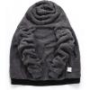imageZITY Boys Zip Up Hoodie Fleece Jacket Kids Sherpa Lined Sweatshirts Outerwear Unisex Warm Winter Coat 615 Years OldDark Black Grey