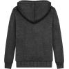 imageZITY Boys Zip Up Hoodie Fleece Jacket Kids Sherpa Lined Sweatshirts Outerwear Unisex Warm Winter Coat 615 Years OldDeep Grey