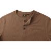 imageZITY Long Sleeve Henley Shirts for Men Casual Waffle Thermal Fashion Pullover 3Button TShirt with PocketBrown