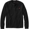 imageZITY Long Sleeve Henley Shirts for Men Casual Waffle Thermal Fashion Pullover 3Button TShirt with PocketZblack