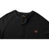 imageZITY Long Sleeve Henley Shirts for Men Casual Waffle Thermal Fashion Pullover 3Button TShirt with PocketZblack