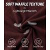 imageZITY Long Sleeve Henley Shirts for Men Casual Waffle Thermal Fashion Pullover 3Button TShirt with PocketZburgundy