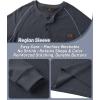 imageZITY Long Sleeve Henley Shirts for Men Casual Waffle Thermal Fashion Pullover 3Button TShirt with PocketZdark Grey