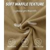 imageZITY Long Sleeve Henley Shirts for Men Casual Waffle Thermal Fashion Pullover 3Button TShirt with PocketZdark Khaki