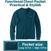 imageZITY Long Sleeve Henley Shirts for Men Casual Waffle Thermal Fashion Pullover 3Button TShirt with PocketZdark Teal Blue
