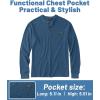 imageZITY Long Sleeve Henley Shirts for Men Casual Waffle Thermal Fashion Pullover 3Button TShirt with PocketZindigo