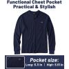 imageZITY Long Sleeve Henley Shirts for Men Casual Waffle Thermal Fashion Pullover 3Button TShirt with PocketZnavy Blue