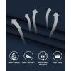 imageZITY Long Sleeve Polo Shirts for Men 3 Pack Collared Performance Golf Polos Mens Casual Shirts Moisture Wicking WorkwearBlack  Dark Blue  Dark Grey
