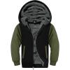imageZITY Boys Zip Up Hoodie Fleece Jacket Kids Sherpa Lined Sweatshirts Outerwear Unisex Warm Winter Coat 615 Years OldArmy Green