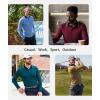 imageZITY 3 Pack Men Polo Shirts Long Sleeve with Pocket Golf Shirts Shirts for Men Casual Work Athletic Collared TShirtsGrey Lightblue Sapphireblue