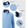 imageZITY 3 Pack Men Polo Shirts Long Sleeve with Pocket Golf Shirts Shirts for Men Casual Work Athletic Collared TShirtsGrey Lightblue Sapphireblue