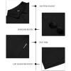 imageZITY 3 Pack Mens Polo Shirts Short Sleeve Golf MoistureWicking Shirts for MenBlack Blue Darktealblue
