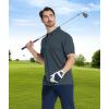 imageZITY 3 Pack Mens Polo Shirts Short Sleeve Golf MoistureWicking Shirts for MenBlack White Grey