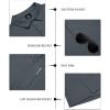 imageZITY 3 Pack Mens Polo Shirts Short Sleeve Golf MoistureWicking Shirts for MenBlack White Grey