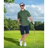 imageZITY 3 Pack Mens Polo Shirts Short Sleeve Golf MoistureWicking Shirts for MenGrey Navy Armygreen