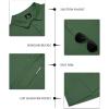 imageZITY 3 Pack Mens Polo Shirts Short Sleeve Golf MoistureWicking Shirts for MenGrey Navy Armygreen
