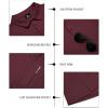 imageZITY 3 Pack Mens Polo Shirts Short Sleeve Golf MoistureWicking Shirts for MenWhite Blue Winered
