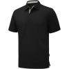 imageZITY 3 Pack Polo Shirts for Men Short Sleeve Moisture Wicking T Shirt Business Casual Mens Golf Shirts Collared TShirtsBlack Red Teal