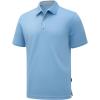 imageZITY 3 Pack Polo Shirts for Men Short Sleeve Moisture Wicking T Shirt Business Casual Mens Golf Shirts Collared TShirtsBlue Orange Navy