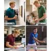 imageZITY 4 Pack Mens Polo Shirt Short Sleeve Athletic Performance Tactical Shirts for Men Outdoor Sport Work TShirtWhite Black Green Red