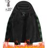imageZITY Boys Flannel Shirt Jacket Fleece Sherpa Lined Plaid Jackets Unisex Coat Full Zip Hoodie Girls Winter Outwear 615 YearsGreen Black