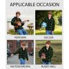 imageZITY Boys Flannel Shirt Jacket Fleece Sherpa Lined Plaid Jackets Unisex Coat Full Zip Hoodie Girls Winter Outwear 615 YearsGreen Black