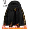 imageZITY Boys Flannel Shirt Jacket Fleece Sherpa Lined Plaid Jackets Unisex Coat Full Zip Hoodie Girls Winter Outwear 615 YearsYellow Black