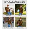 imageZITY Boys Flannel Shirt Jacket Fleece Sherpa Lined Plaid Jackets Unisex Coat Full Zip Hoodie Girls Winter Outwear 615 YearsYellow Black