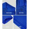 imageZITY Golf Polo Shirts for Men Short Sleeve Athletic Tennis TShirtBlue Black