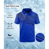 imageZITY Golf Polo Shirts for Men Short Sleeve Athletic Tennis TShirtBlue Black