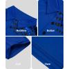 imageZITY Golf Polo Shirts for Men Short Sleeve Athletic Tennis TShirtCurve Blue