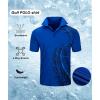 imageZITY Golf Polo Shirts for Men Short Sleeve Athletic Tennis TShirtCurve Blue