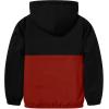 imageZITY Jacket for Boy Heavyweight Fleece Hoodie Full Zip Up Thick Sherpa Lined Casual Sweatshirt with PocketBlack Red