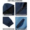 imageZITY Jacket for Boy Heavyweight Fleece Hoodie Full Zip Up Thick Sherpa Lined Casual Sweatshirt with PocketDark Blue