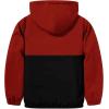 imageZITY Jacket for Boy Heavyweight Fleece Hoodie Full Zip Up Thick Sherpa Lined Casual Sweatshirt with PocketRed Black