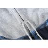 imageZITY Mens Flannel Hoodie Shirts Casual Button Down Plaid Shirt Jackets for Men Long Sleeve Stylish Hooded with PocketNavy