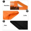imageZITY Mens Golf Shirt Short Sleeve Sport Moisture Wicking Performance Print Golf Polo Shirts for Men Collared Casual TShirtBlack Orange