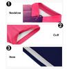 imageZITY Mens Golf Shirt Short Sleeve Sport Moisture Wicking Performance Print Golf Polo Shirts for Men Collared Casual TShirtRose Red