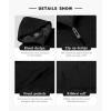 imageZITY Mens Zip Up Hoodie Heavyweight Winter Sweatshirt Fleece Sherpa Lined Warm JacketBlack