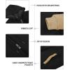 imageZITY Mens Zip Up Hoodie Heavyweight Winter Sweatshirt Fleece Sherpa Lined Warm JacketBlackCamel