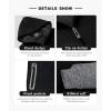 imageZITY Mens Zip Up Hoodie Heavyweight Winter Sweatshirt Fleece Sherpa Lined Warm JacketBlackDark Gray