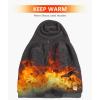imageZITY Mens Zip Up Hoodie Heavyweight Winter Sweatshirt Fleece Sherpa Lined Warm JacketDark GrayBlack