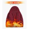 imageZITY Mens Zip Up Hoodie Heavyweight Winter Sweatshirt Fleece Sherpa Lined Warm JacketJet Red