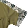 imageZITY Polo Shirts for Men Quarter Zip Short Sleeve Tactical Casual Golf Shirts Collared for Military Army TShirtsKhaki