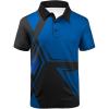 imageZITY Golf Polo Shirts for Men Short Sleeve Athletic Tennis TShirtDiamond Blue