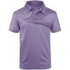 imageZITY Golf Polo Shirts for Men Short Sleeve Athletic Tennis TShirtLight Purple