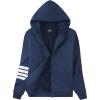 imageZITY Womens Hoodies Fleece Jacket Winter Sherpa Lined SweatshirtNavy Blue
