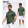 imageZITY 3 Pack Men Polo Shirts Short Sleeve with Pocket Sport Wicking Shirts for Men Casual Athletic Collared TShirtsGrey Green Khaki